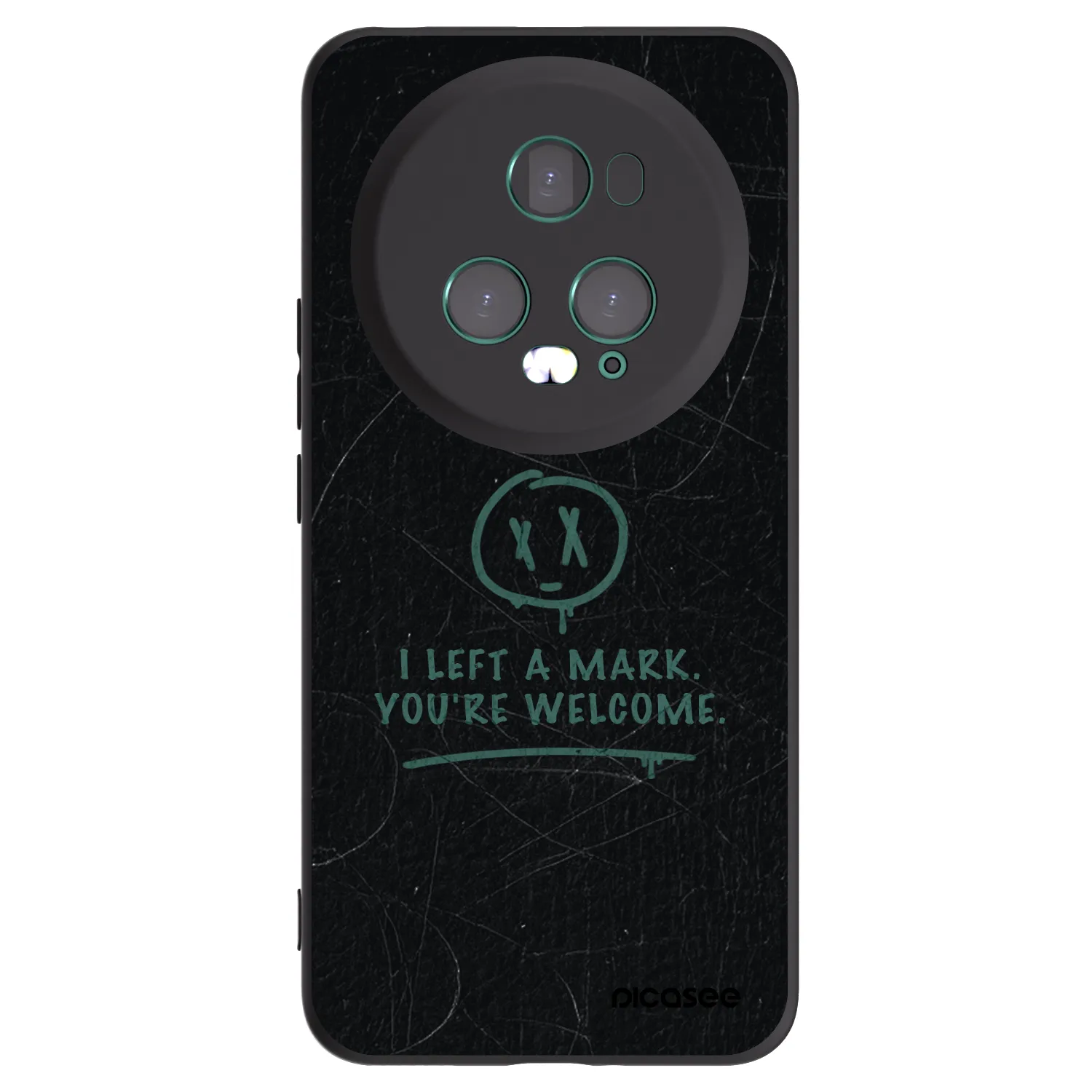 Picasee silikonski črni ovitek za Honor Magic5 Pro - LEFT A MARK