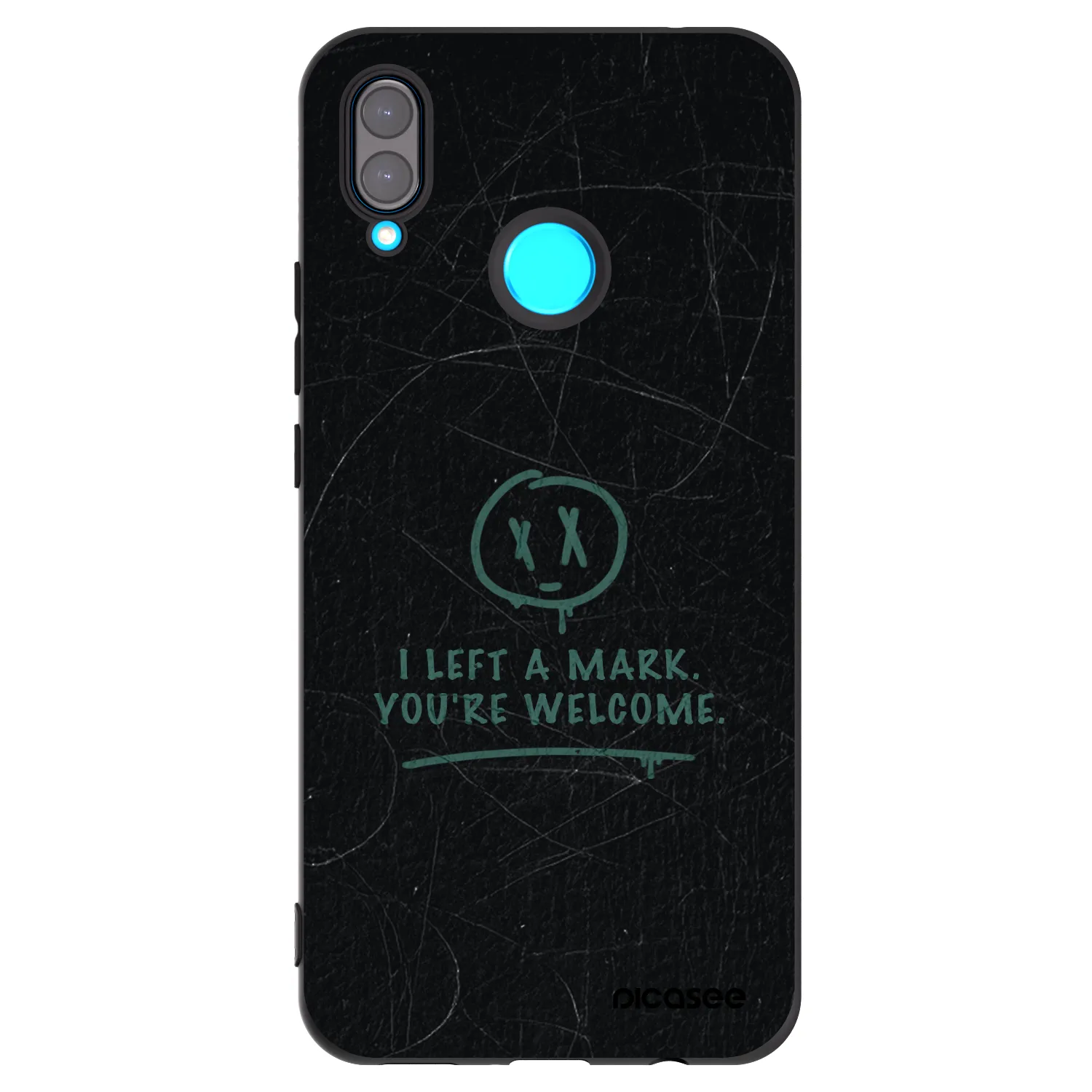 Picasee silikonski črni ovitek za Huawei Nova 3 - LEFT A MARK