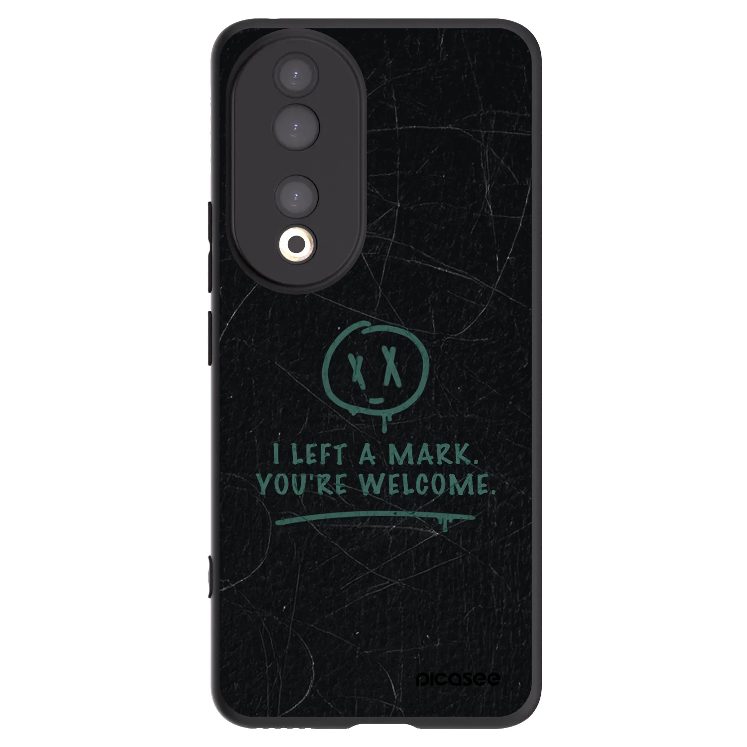 Picasee silikonski črni ovitek za Honor 90 5G - LEFT A MARK
