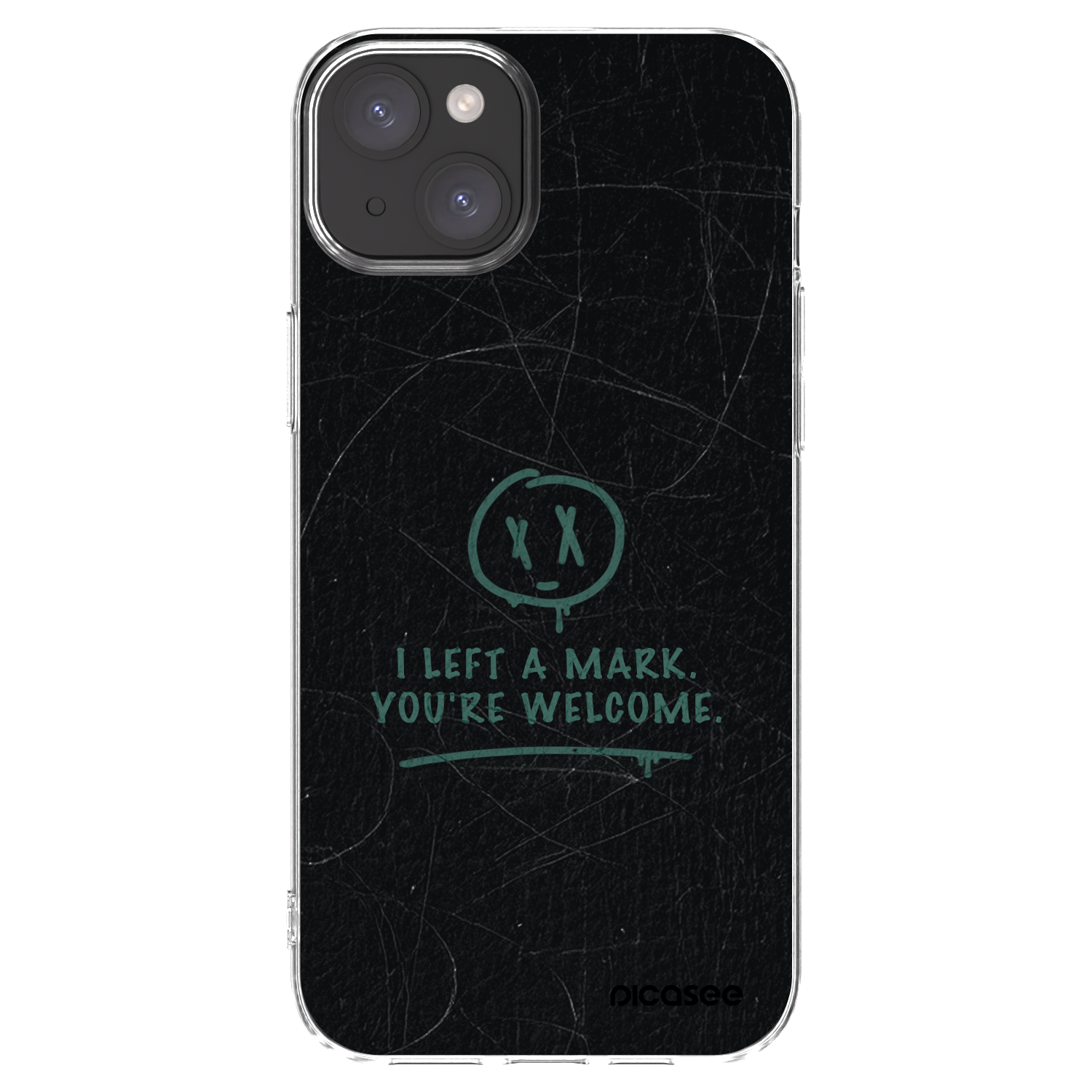 Picasee silikonski prozorni ovitek za Apple iPhone 15 Plus - LEFT A MARK