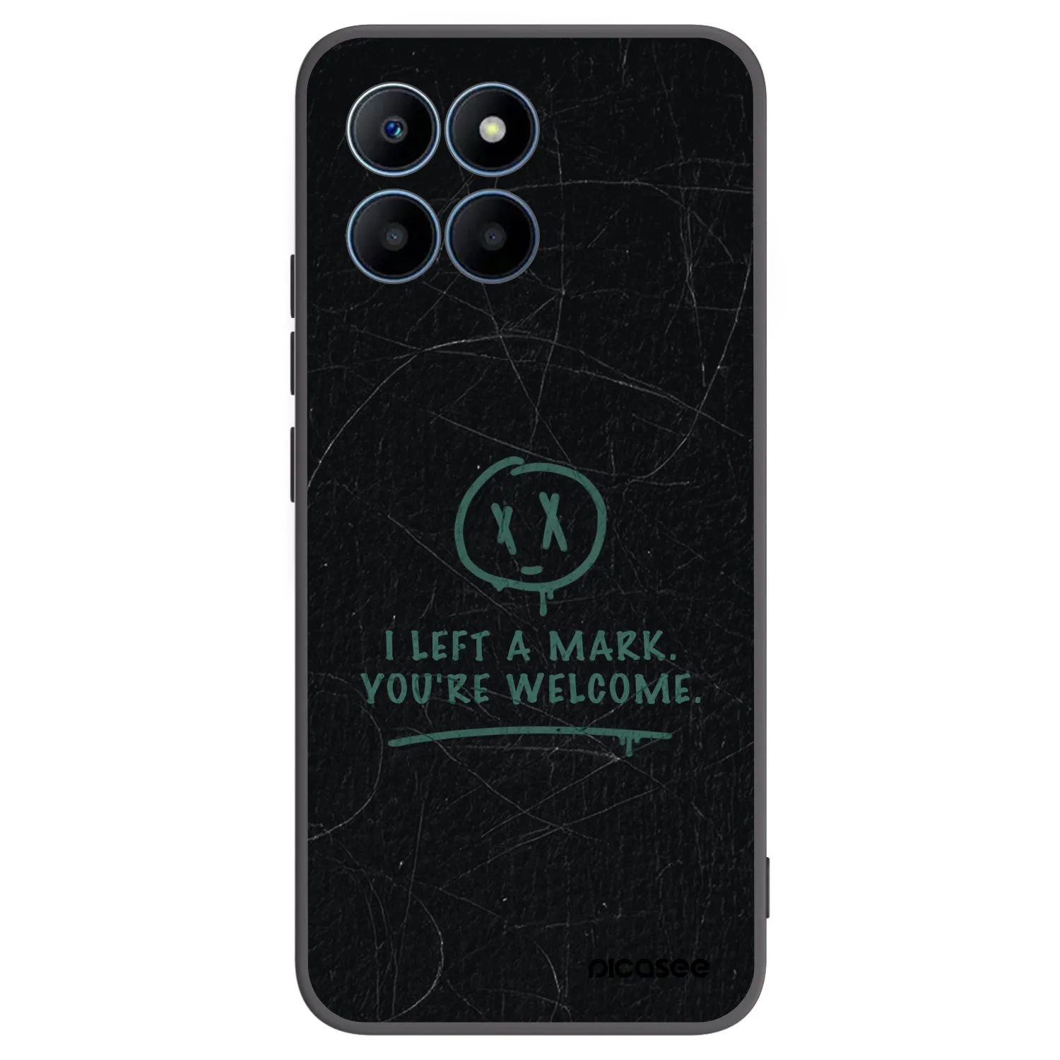 Picasee silikonski črni ovitek za Honor 70 Lite - LEFT A MARK