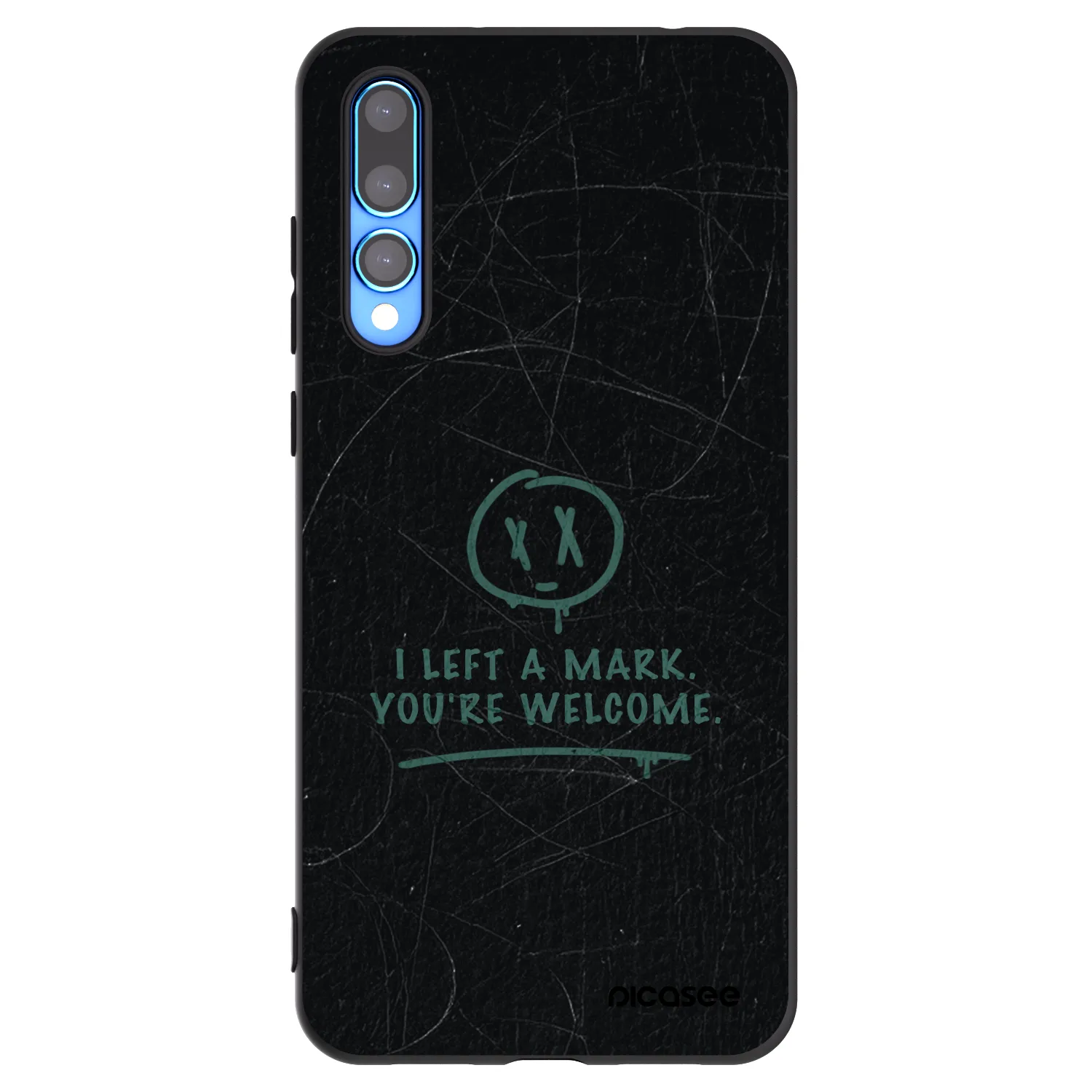 Picasee silikonski črni ovitek za Huawei P20 Pro - LEFT A MARK