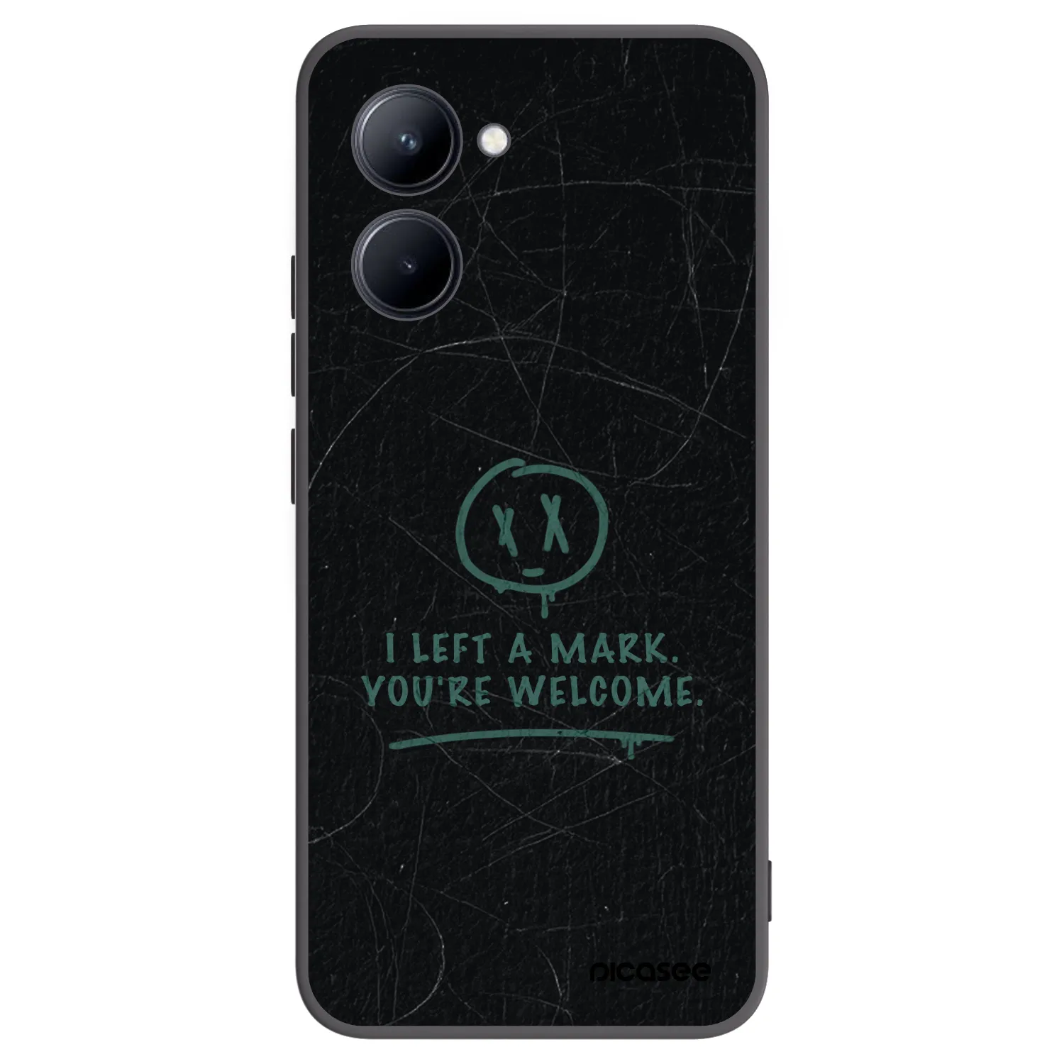 Picasee silikonski črni ovitek za Realme C33 (2023) - LEFT A MARK