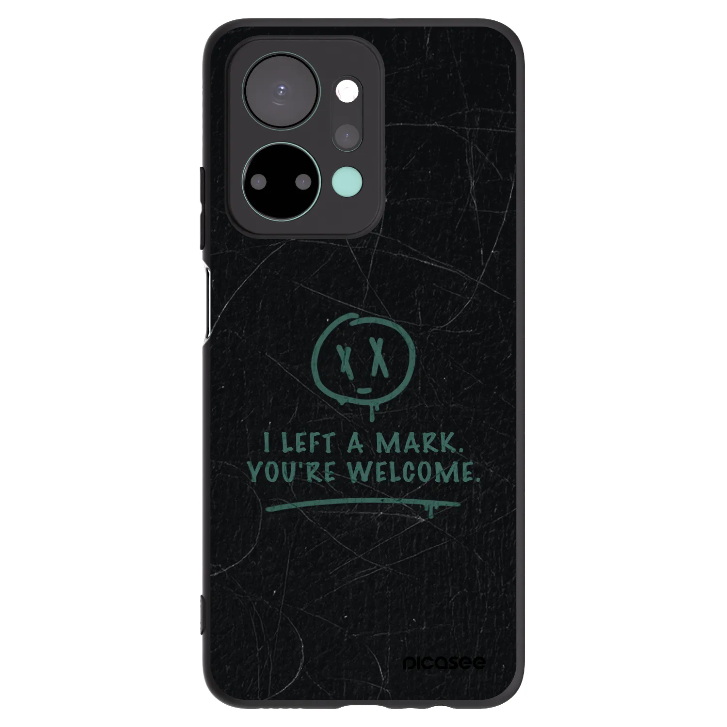 Picasee silikonski črni ovitek za Honor X7a - LEFT A MARK