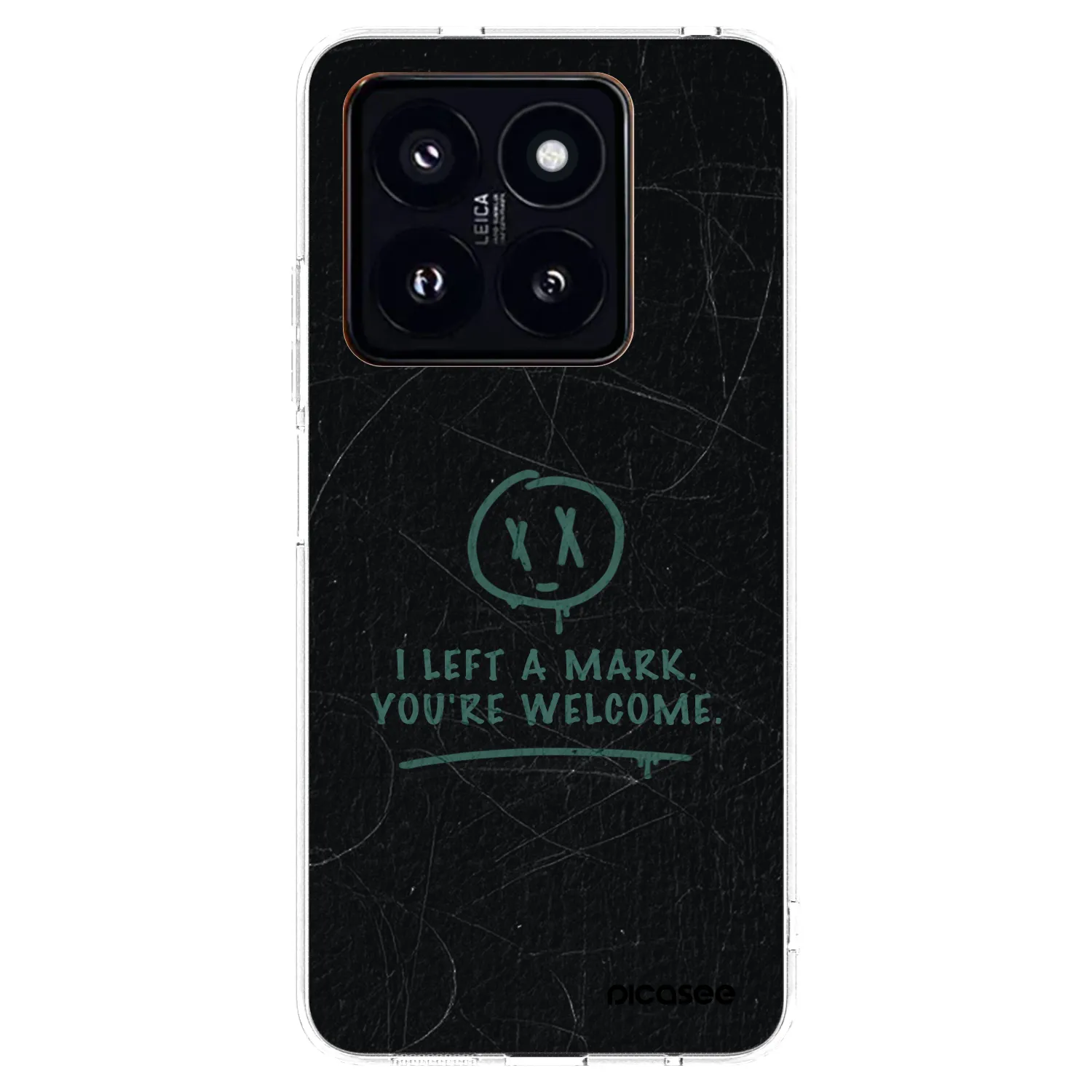 Picasee silikonski prozorni ovitek za Xiaomi 14 Pro - LEFT A MARK