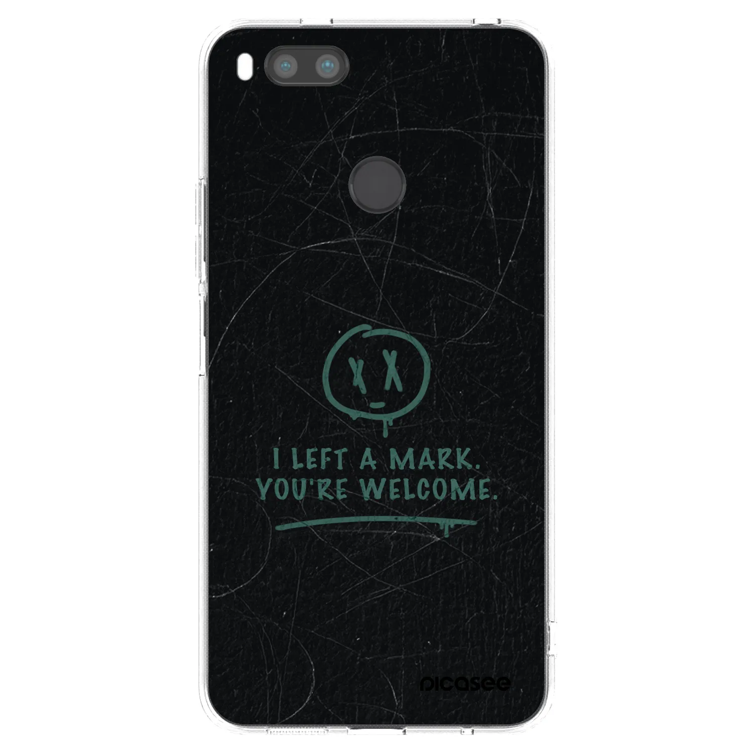 Picasee silikonski prozorni ovitek za Xiaomi Mi A1 Global - LEFT A MARK