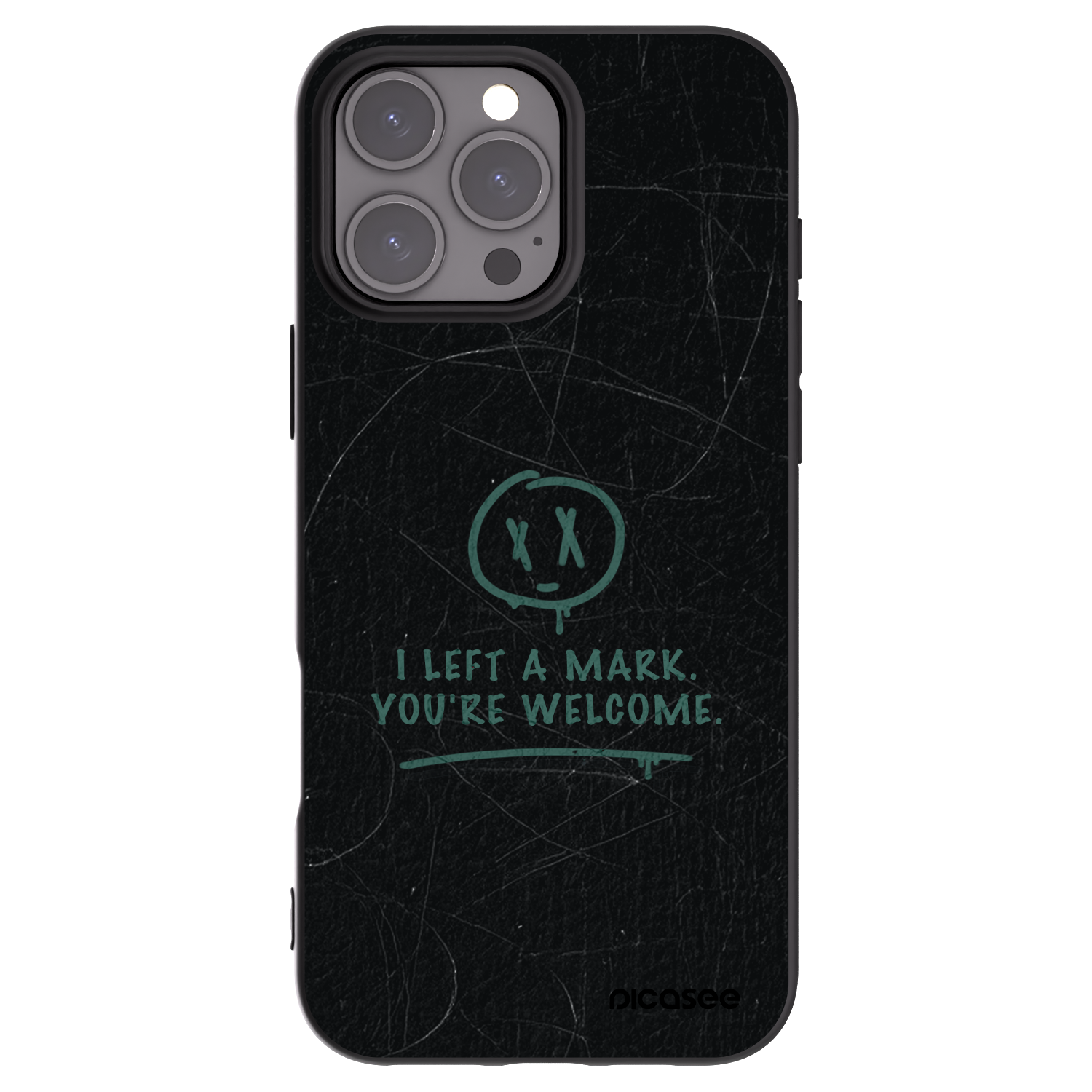 Picasee silikonski črni ovitek za Apple iPhone 16 Pro Max - LEFT A MARK