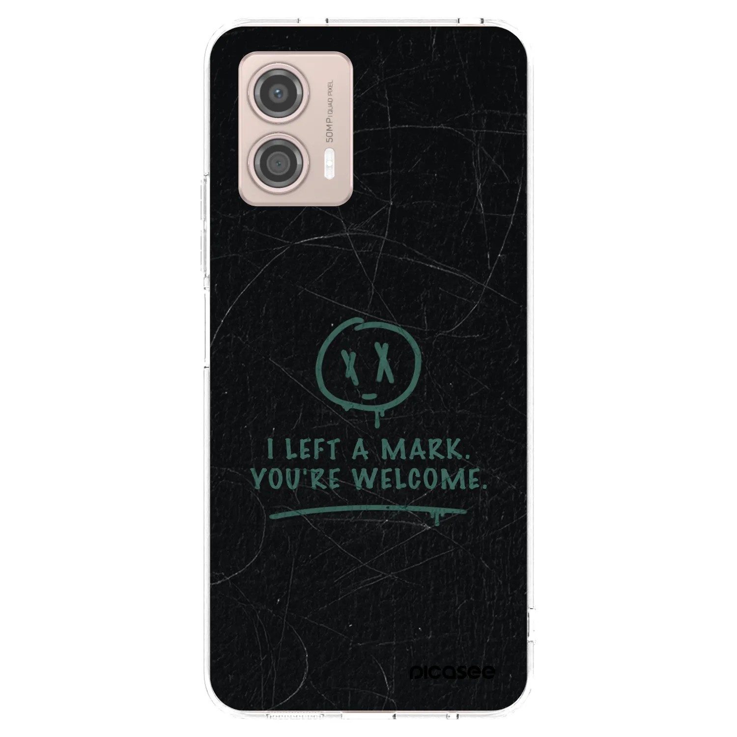 Picasee silikonski prozorni ovitek za Motorola Moto G53 5G - LEFT A MARK
