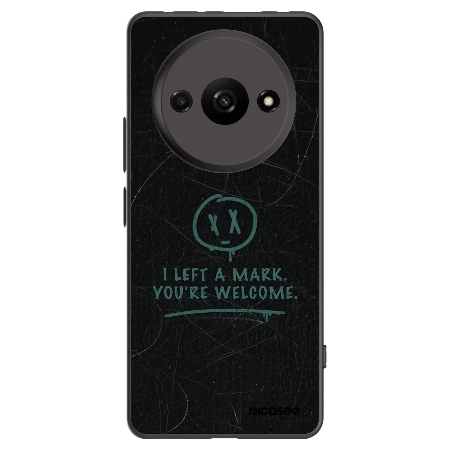 Picasee silikonski črni ovitek za Xiaomi Redmi A3 - LEFT A MARK