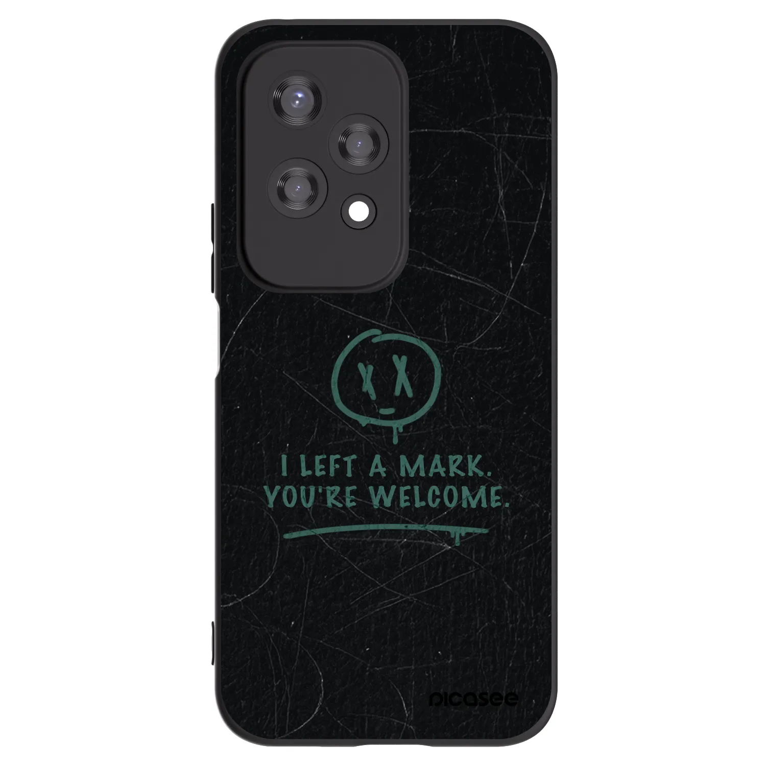 Picasee silikonski črni ovitek za Honor 200 Lite - LEFT A MARK