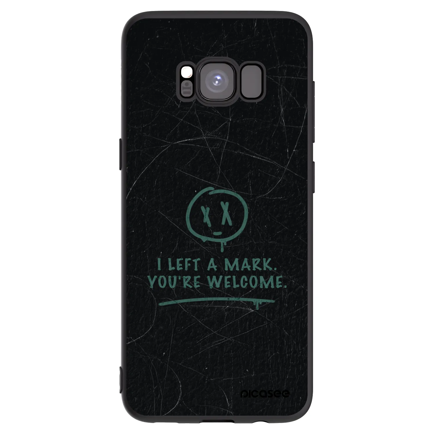 Picasee silikonski črni ovitek za Samsung Galaxy S8 G950F - LEFT A MARK