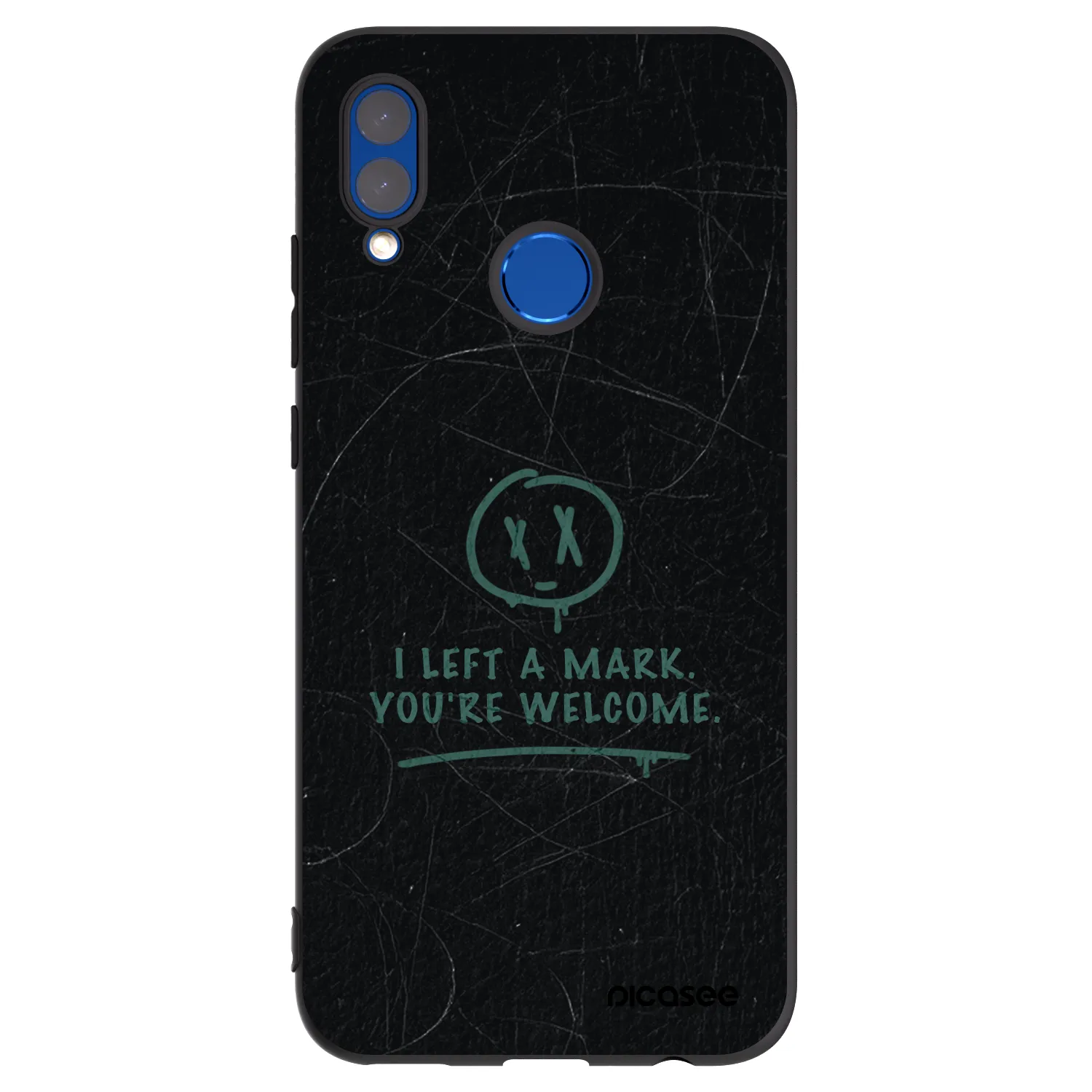Picasee silikonski črni ovitek za Honor 10 Lite - LEFT A MARK