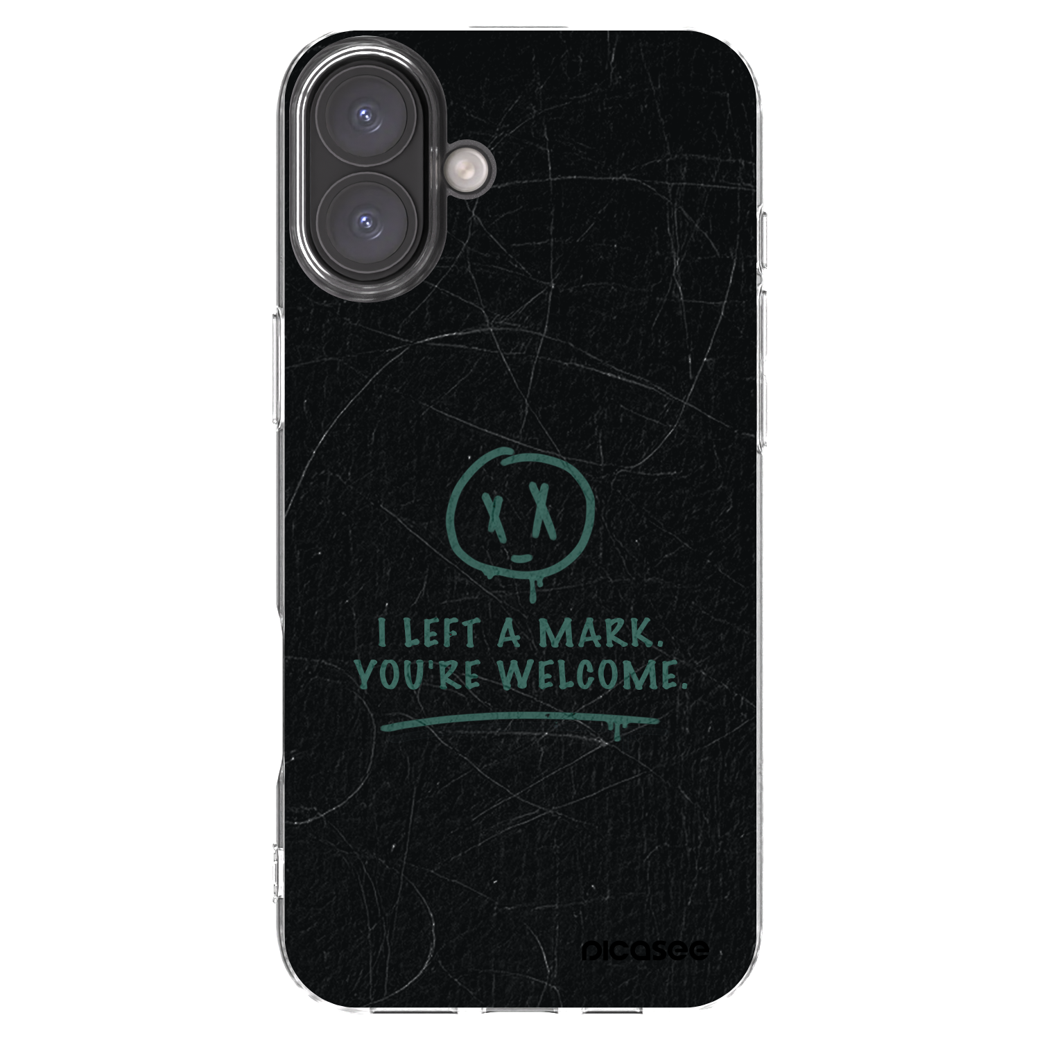 Picasee silikonski prozorni ovitek za Apple iPhone 16 Plus - LEFT A MARK