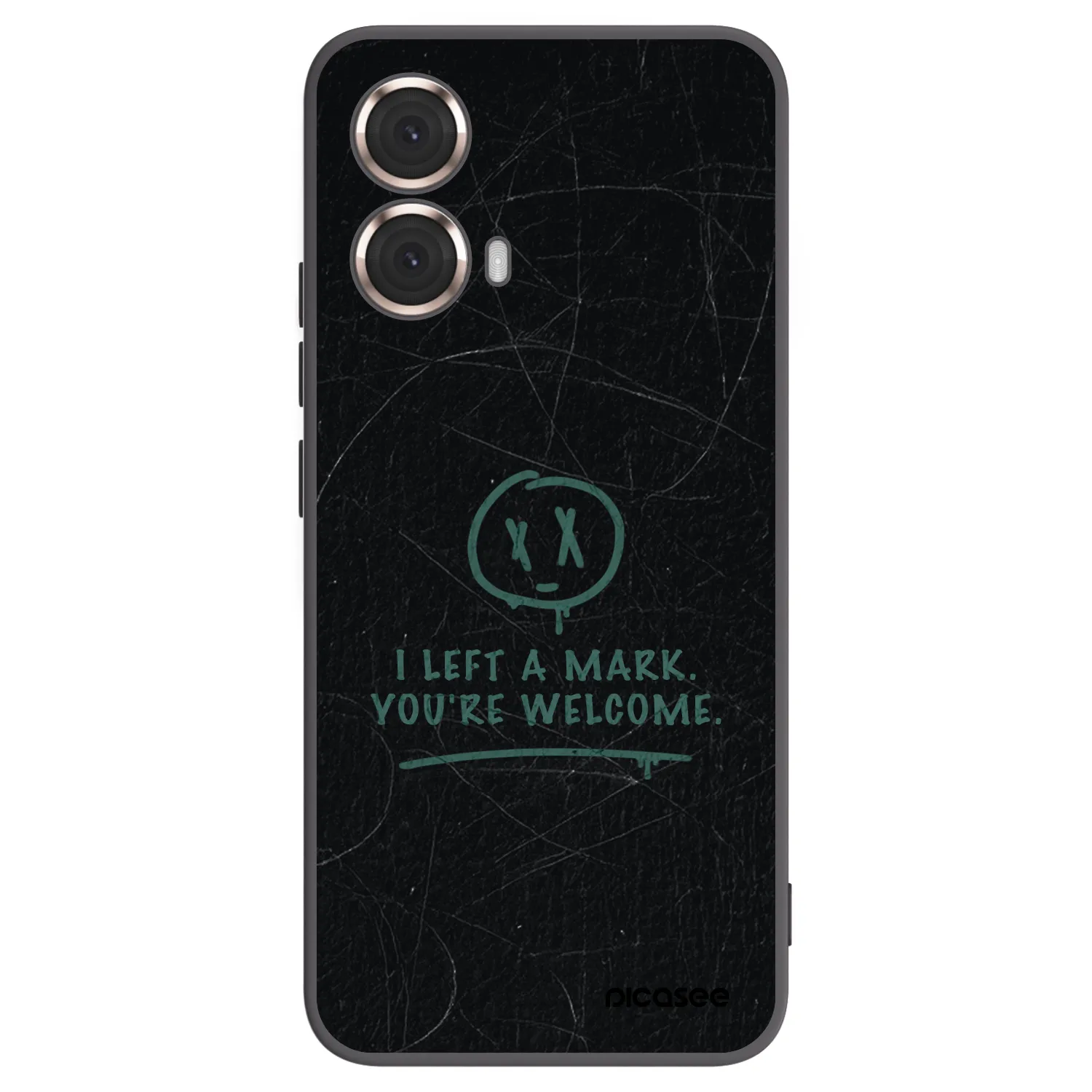 Picasee silikonski črni ovitek za Motorola Moto G85 - LEFT A MARK