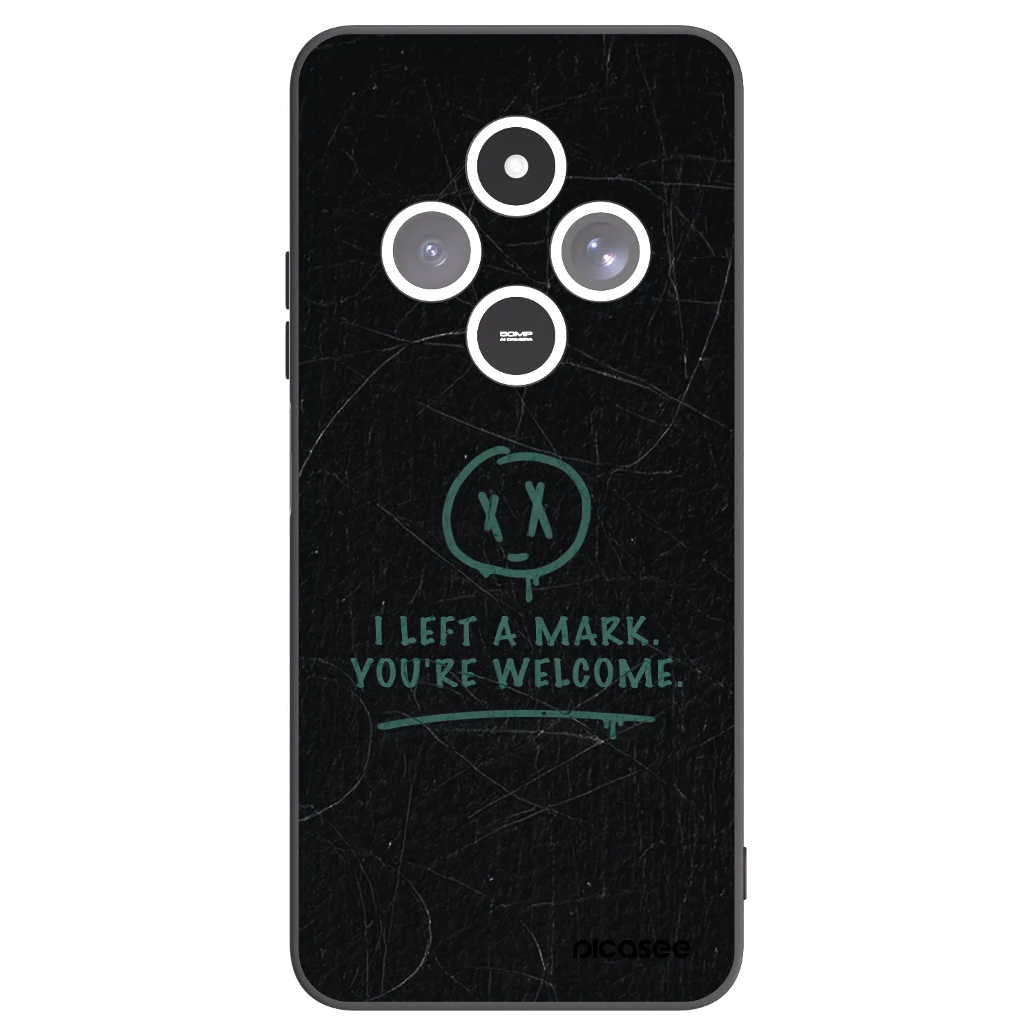 Picasee silikonski črni ovitek za Xiaomi Redmi 14C - LEFT A MARK
