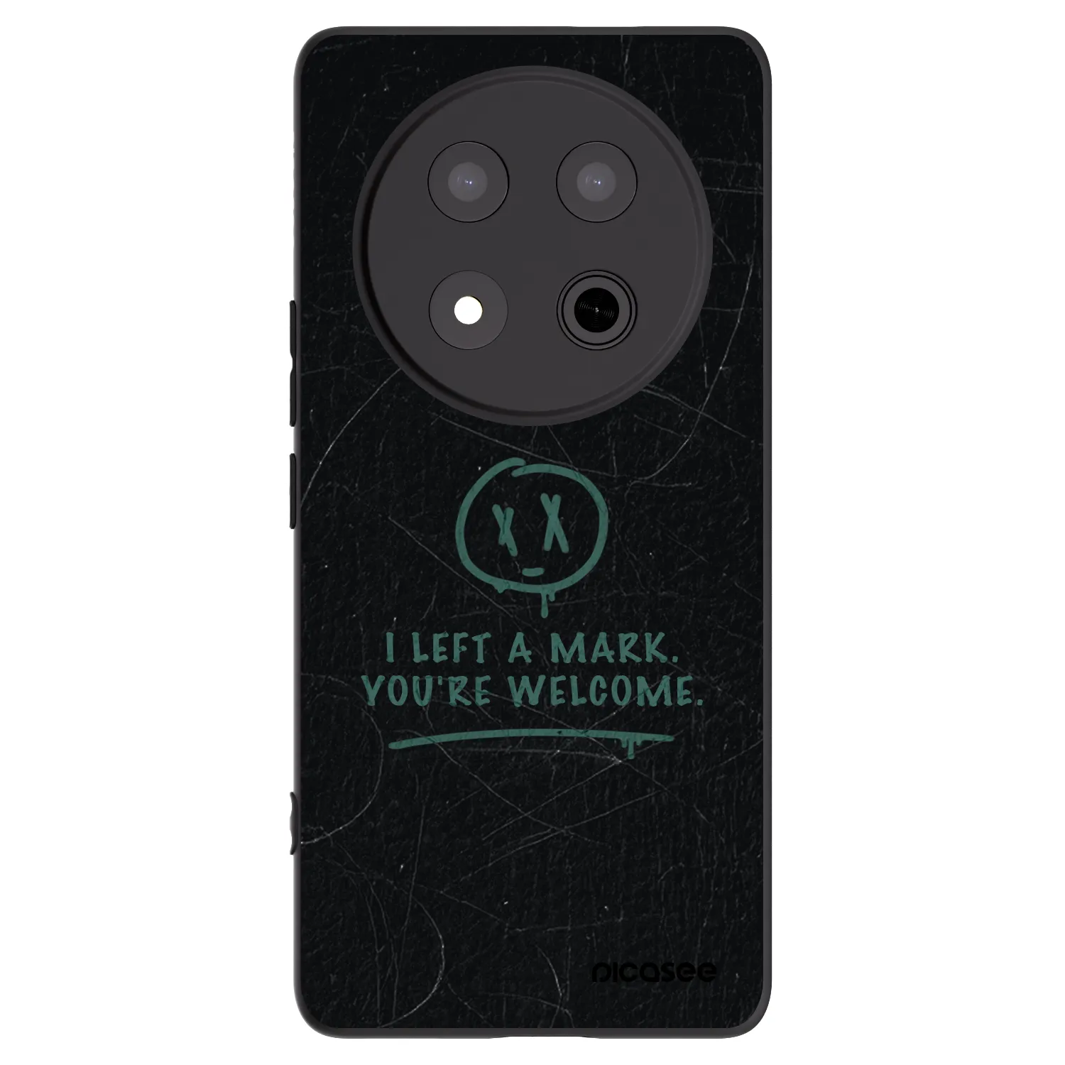 Picasee silikonski črni ovitek za Honor Magic7 Lite 5G - LEFT A MARK