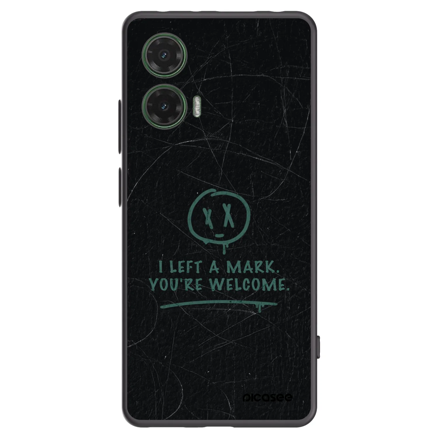Picasee silikonski črni ovitek za Motorola Moto G35 5G - LEFT A MARK