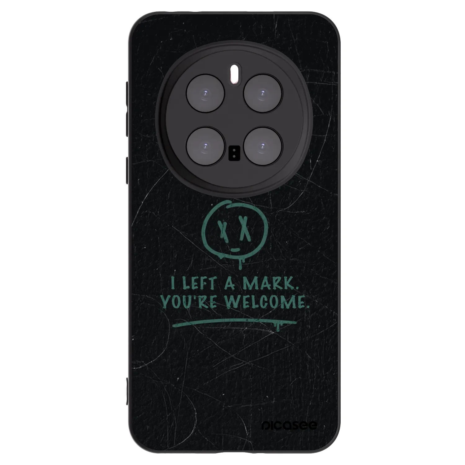 Picasee silikonski črni ovitek za Honor Magic7 Pro 5G - LEFT A MARK
