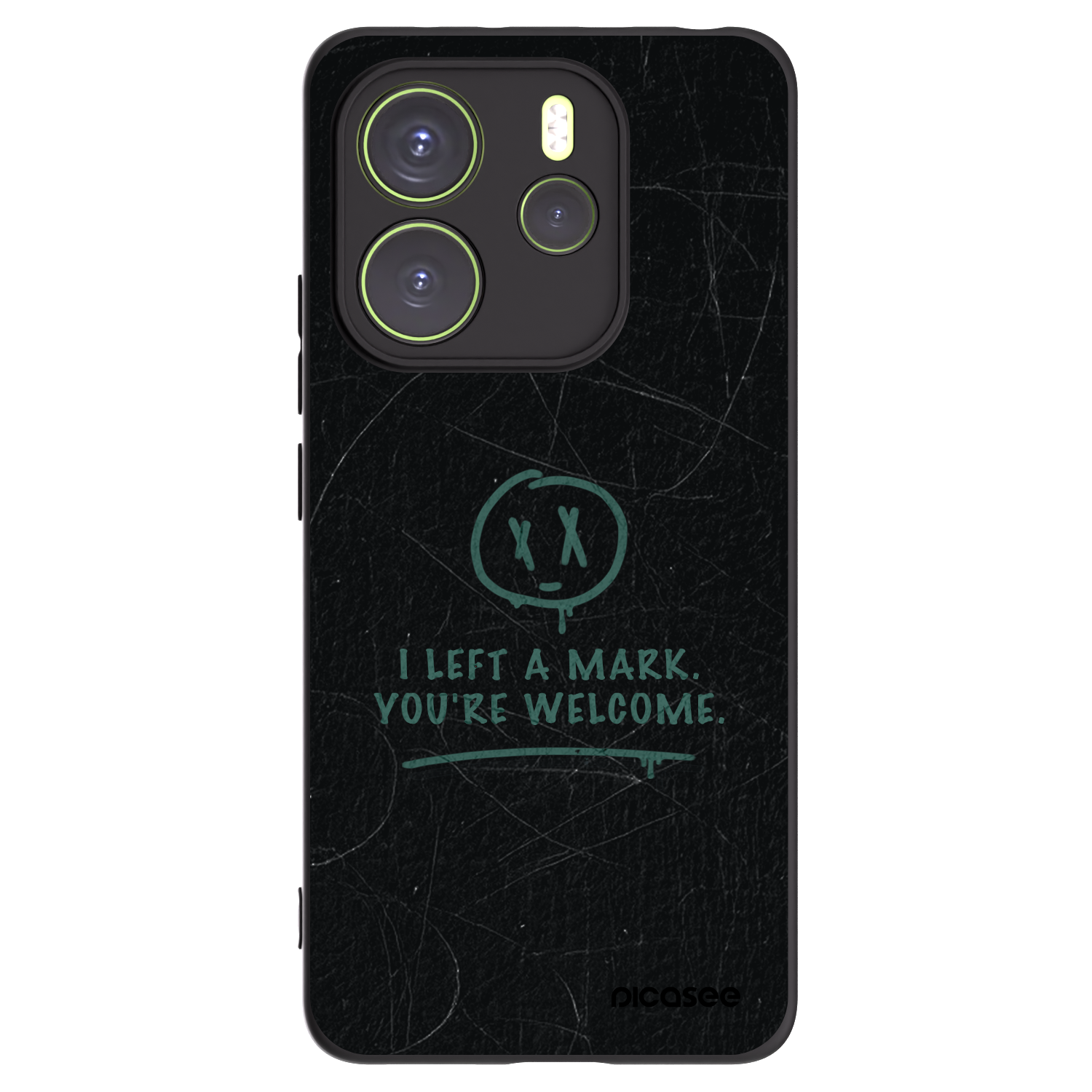 Picasee silikonski črni ovitek za Xiaomi Redmi Note 14 4G - LEFT A MARK
