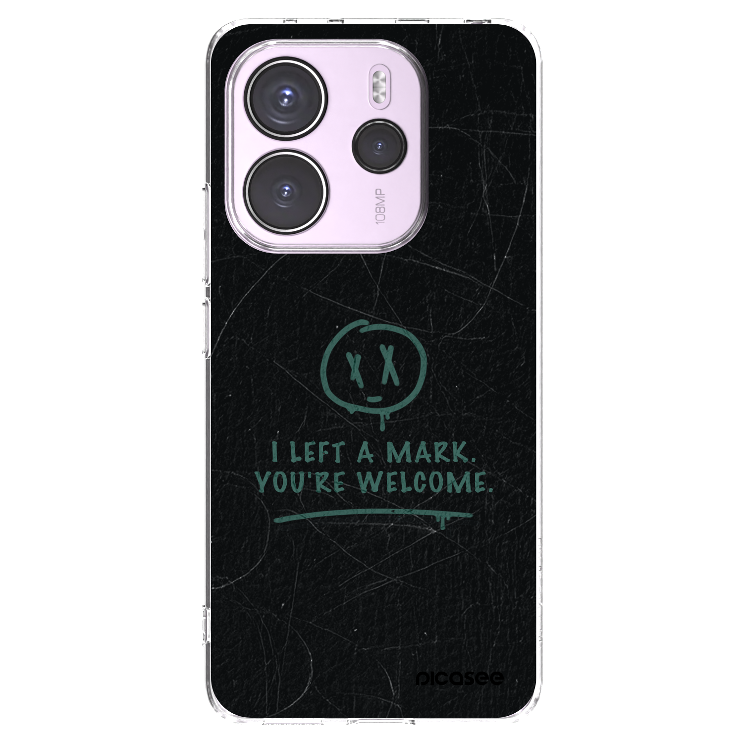 Picasee silikonski prozorni ovitek za Xiaomi Redmi Note 14 4G - LEFT A MARK