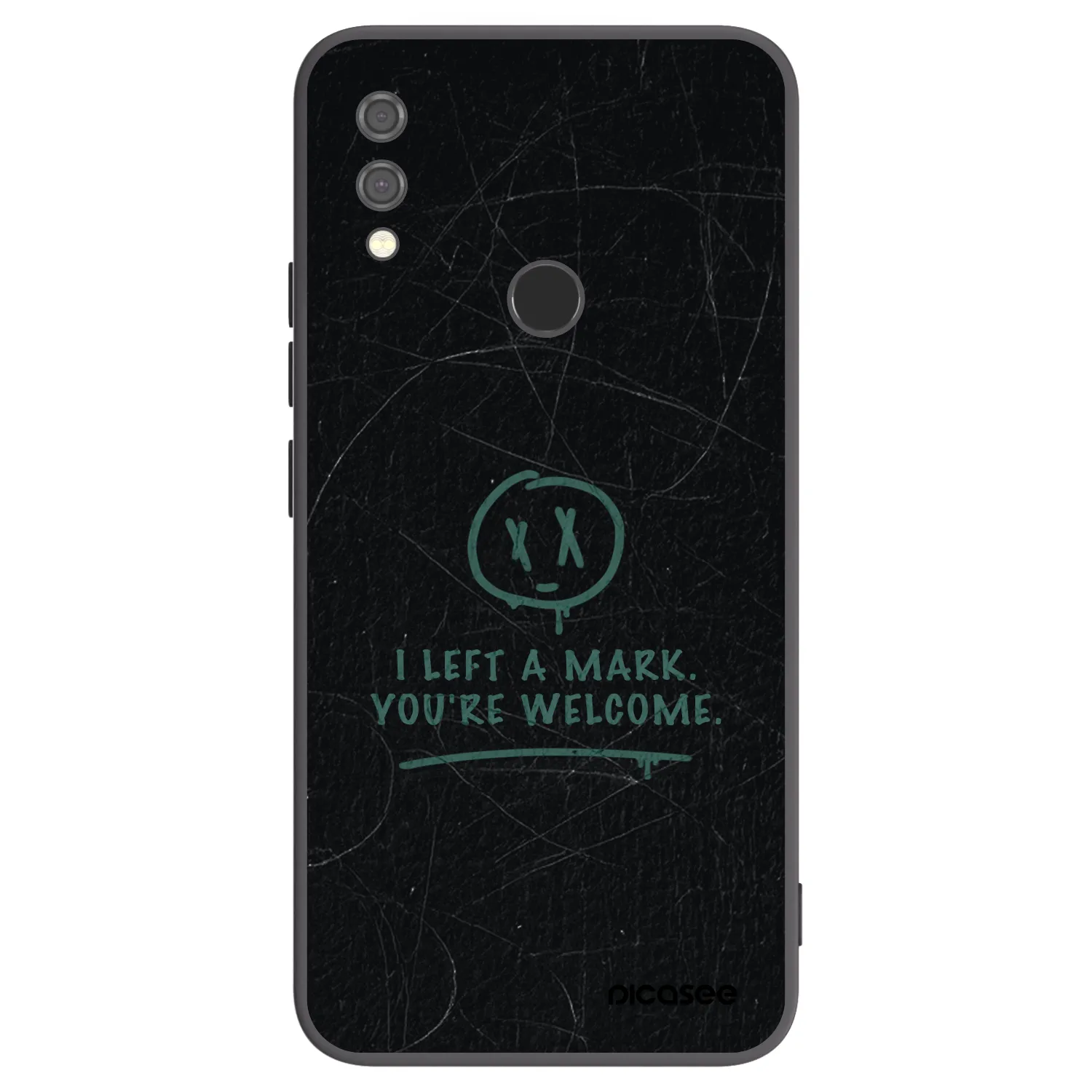 Picasee silikonski črni ovitek za Xiaomi Redmi Note 7 - LEFT A MARK