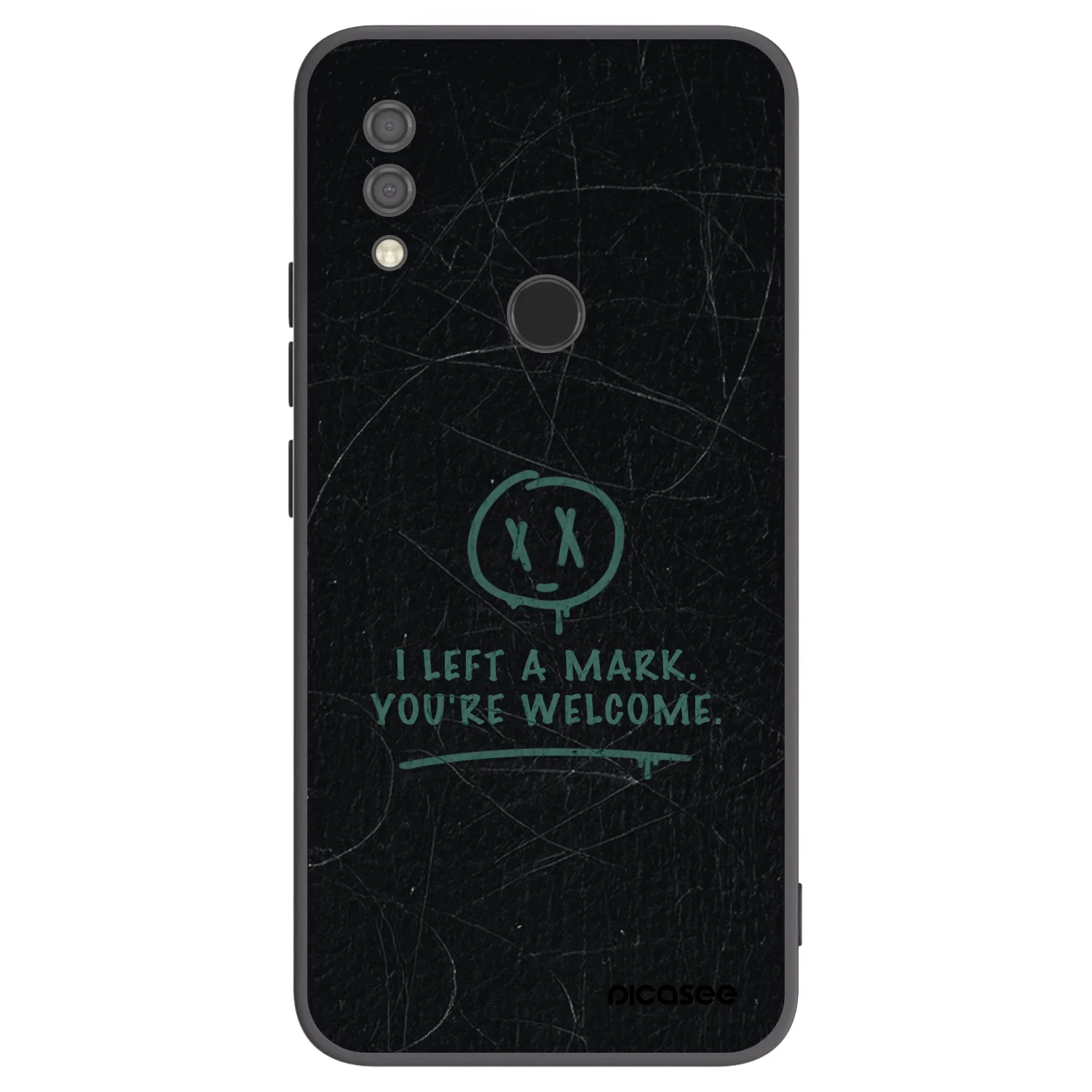 Picasee silikonski črni ovitek za Xiaomi Redmi 7 - LEFT A MARK