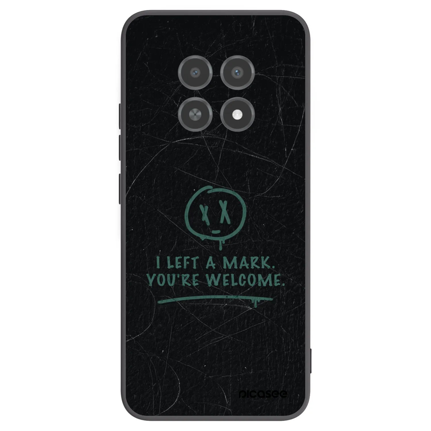 Picasee silikonski črni ovitek za Realme 12X - LEFT A MARK