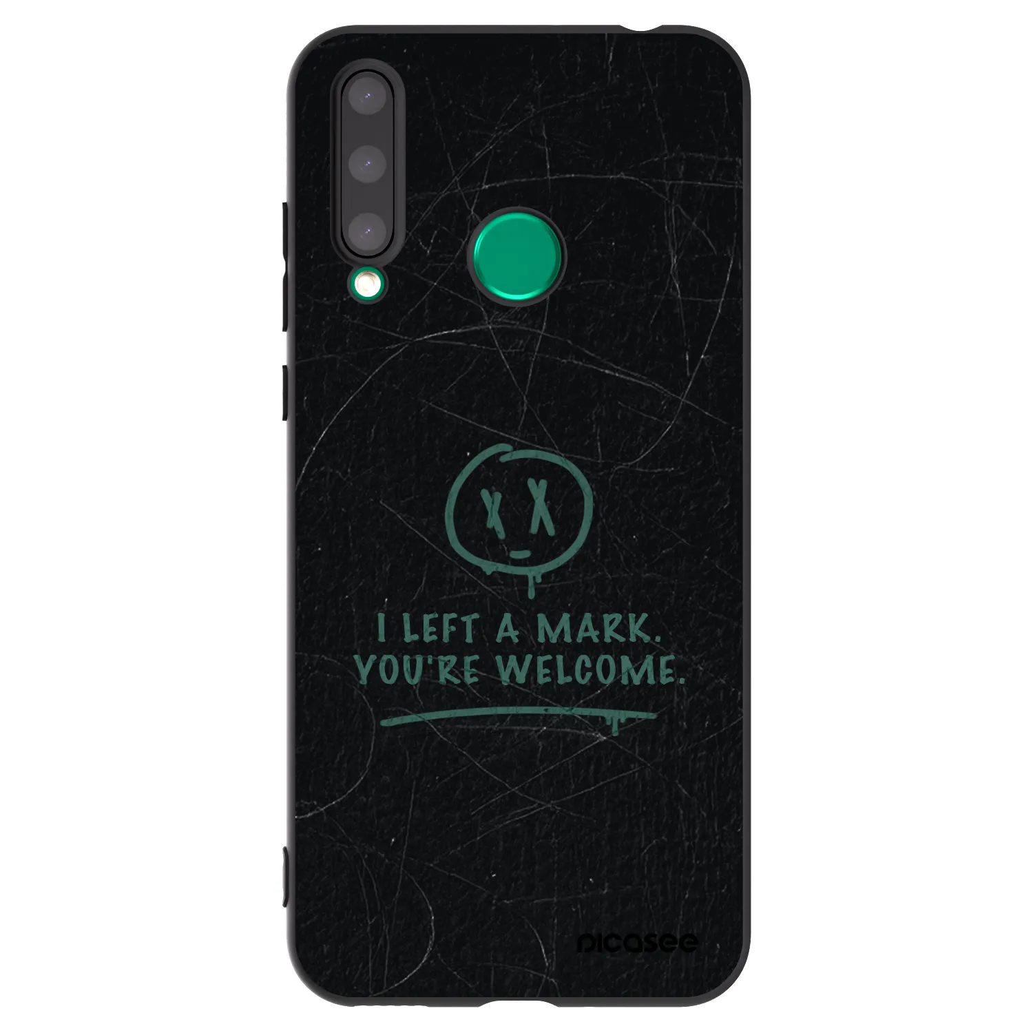 Picasee silikonski črni ovitek za Honor 20 Lite - LEFT A MARK