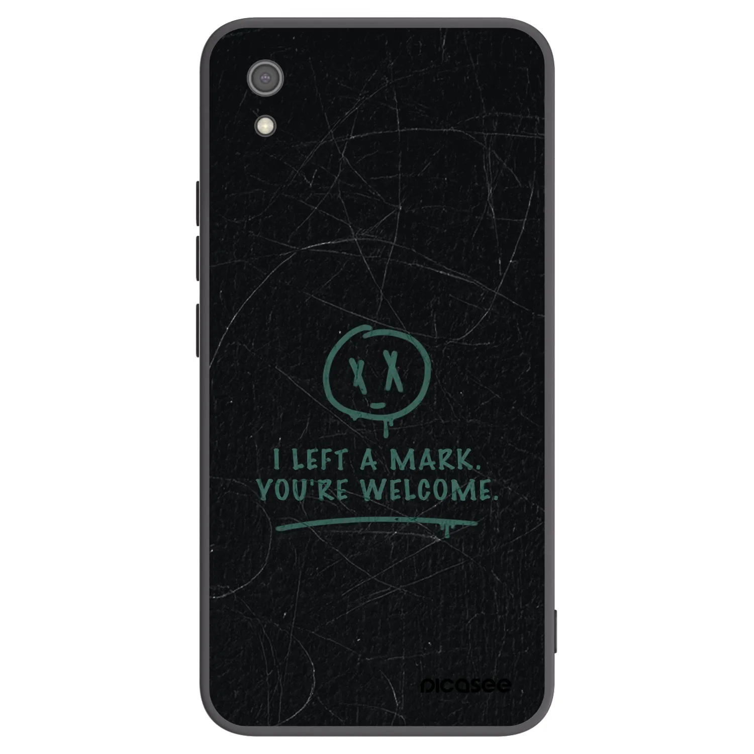 Picasee silikonski črni ovitek za Xiaomi Redmi 7A - LEFT A MARK