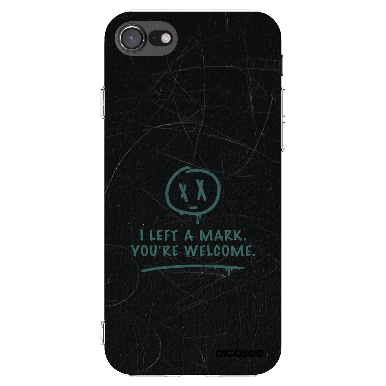 Picasee silikonski prozorni ovitek za Apple iPhone 8 - LEFT A MARK