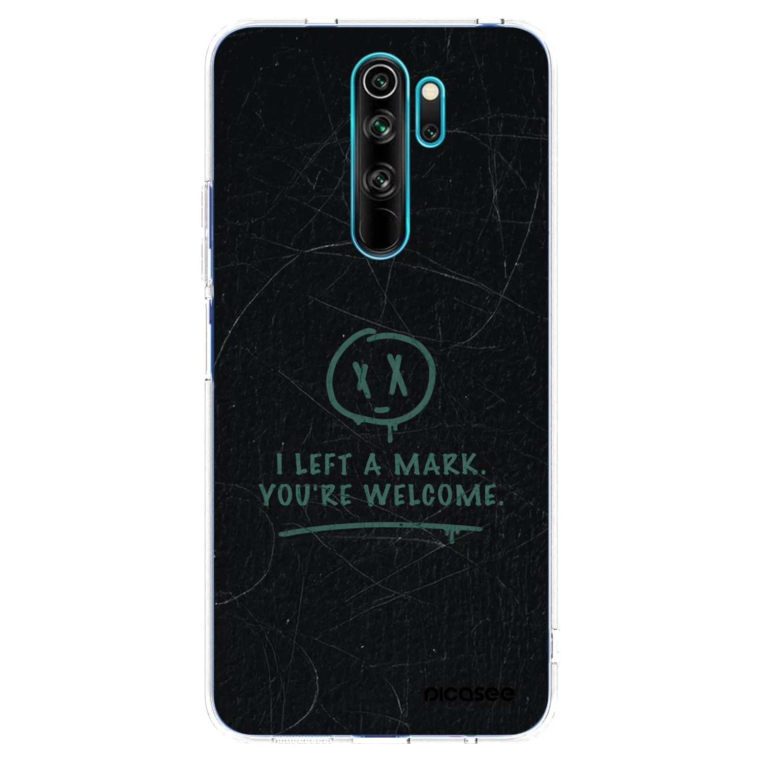 Picasee silikonski prozorni ovitek za Xiaomi Redmi Note 8 Pro - LEFT A MARK