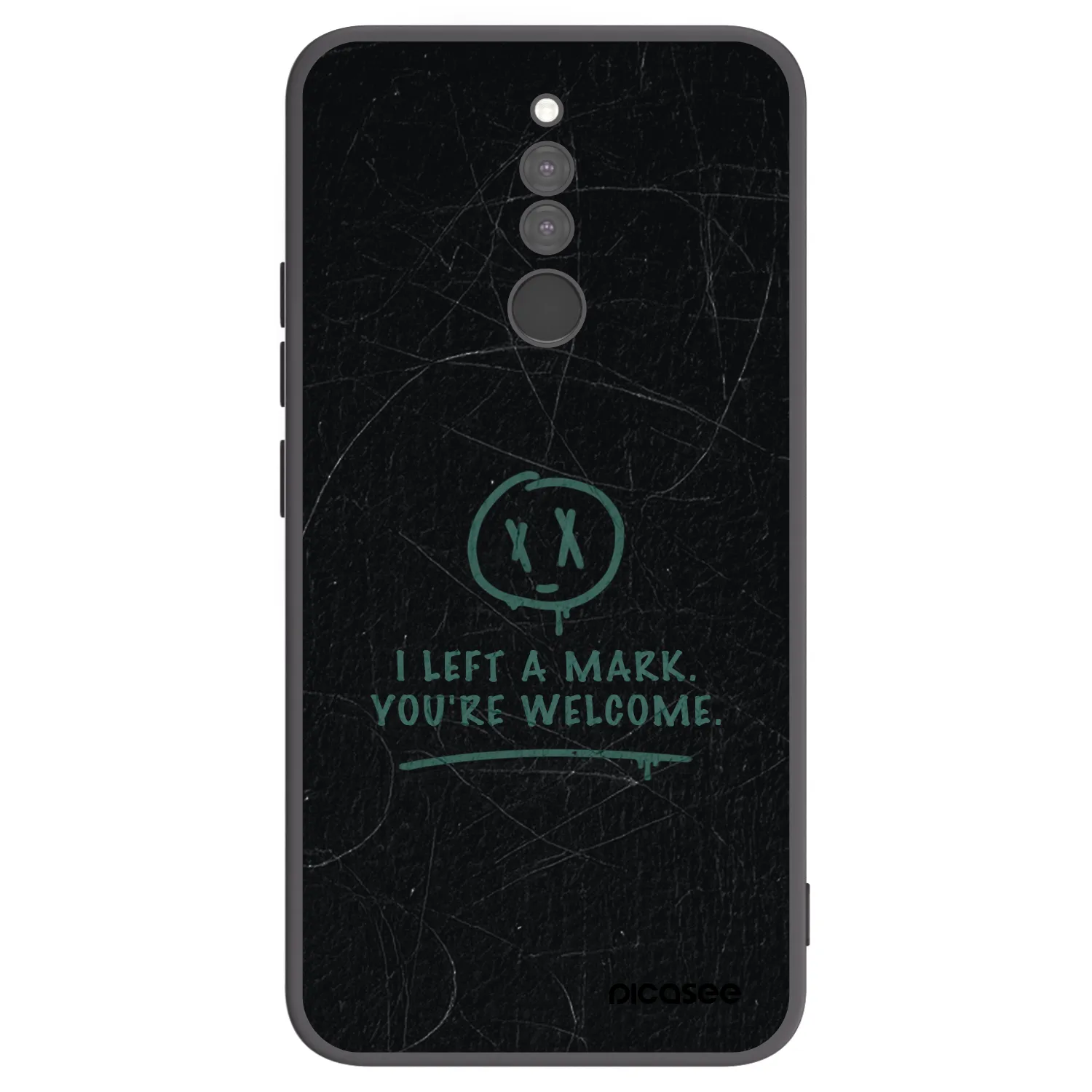 Picasee silikonski črni ovitek za Xiaomi Redmi 8 - LEFT A MARK
