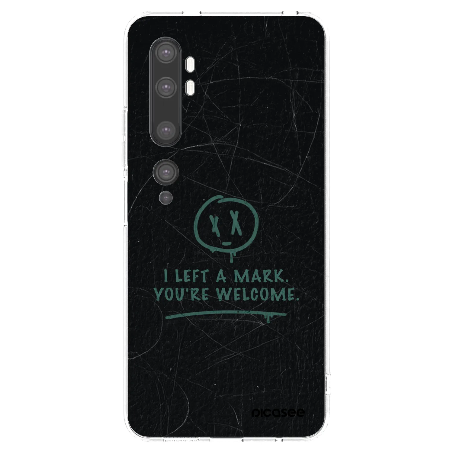 Picasee silikonski prozorni ovitek za Xiaomi Mi Note 10 (Pro) - LEFT A MARK
