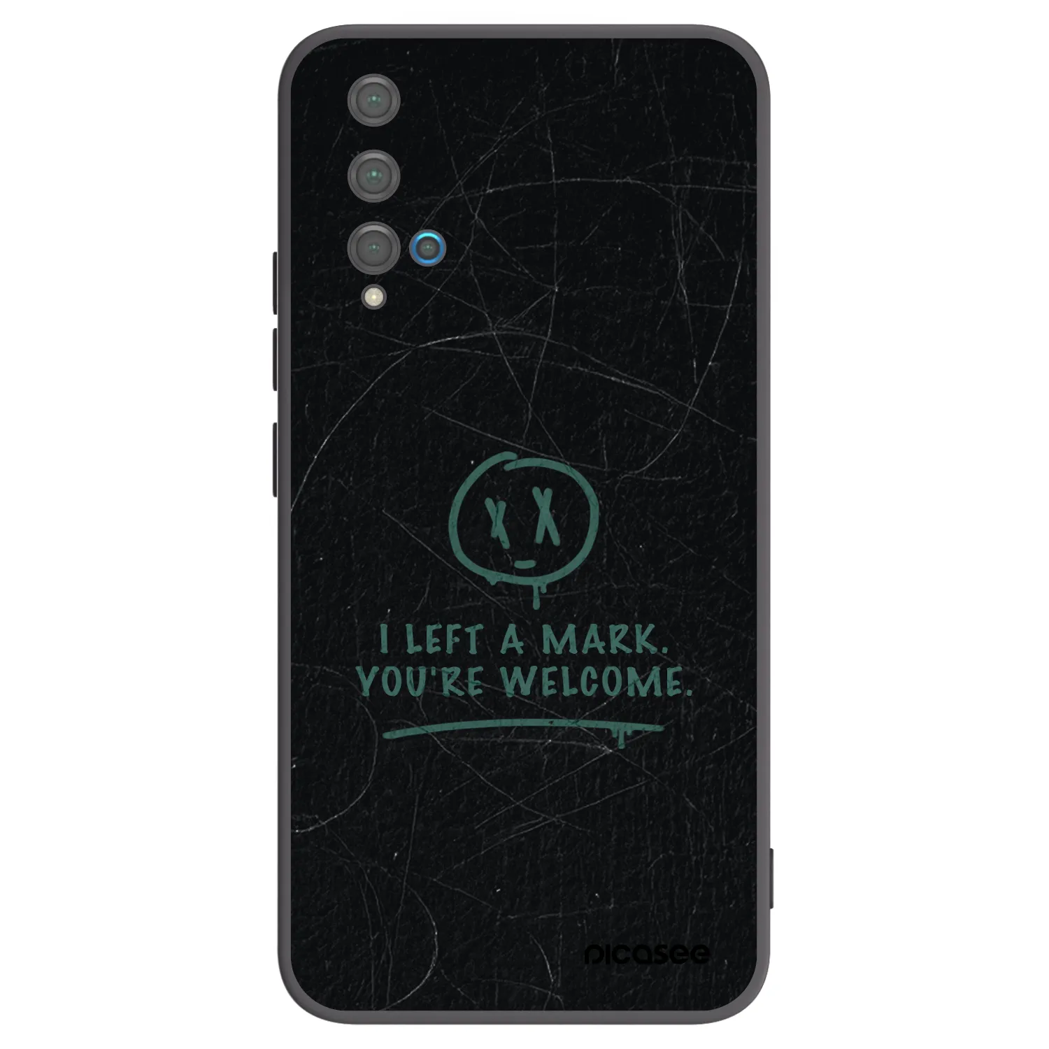 Picasee silikonski črni ovitek za Huawei Nova 5T - LEFT A MARK