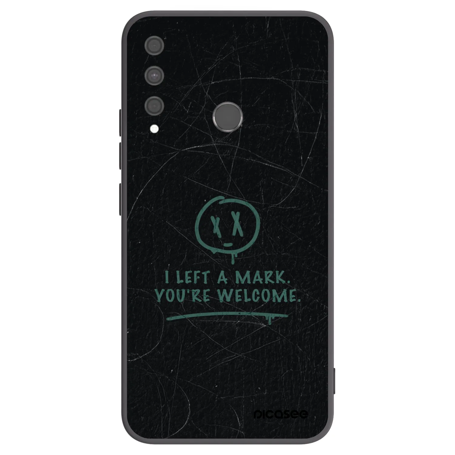 Picasee silikonski črni ovitek za Huawei P40 Lite E - LEFT A MARK