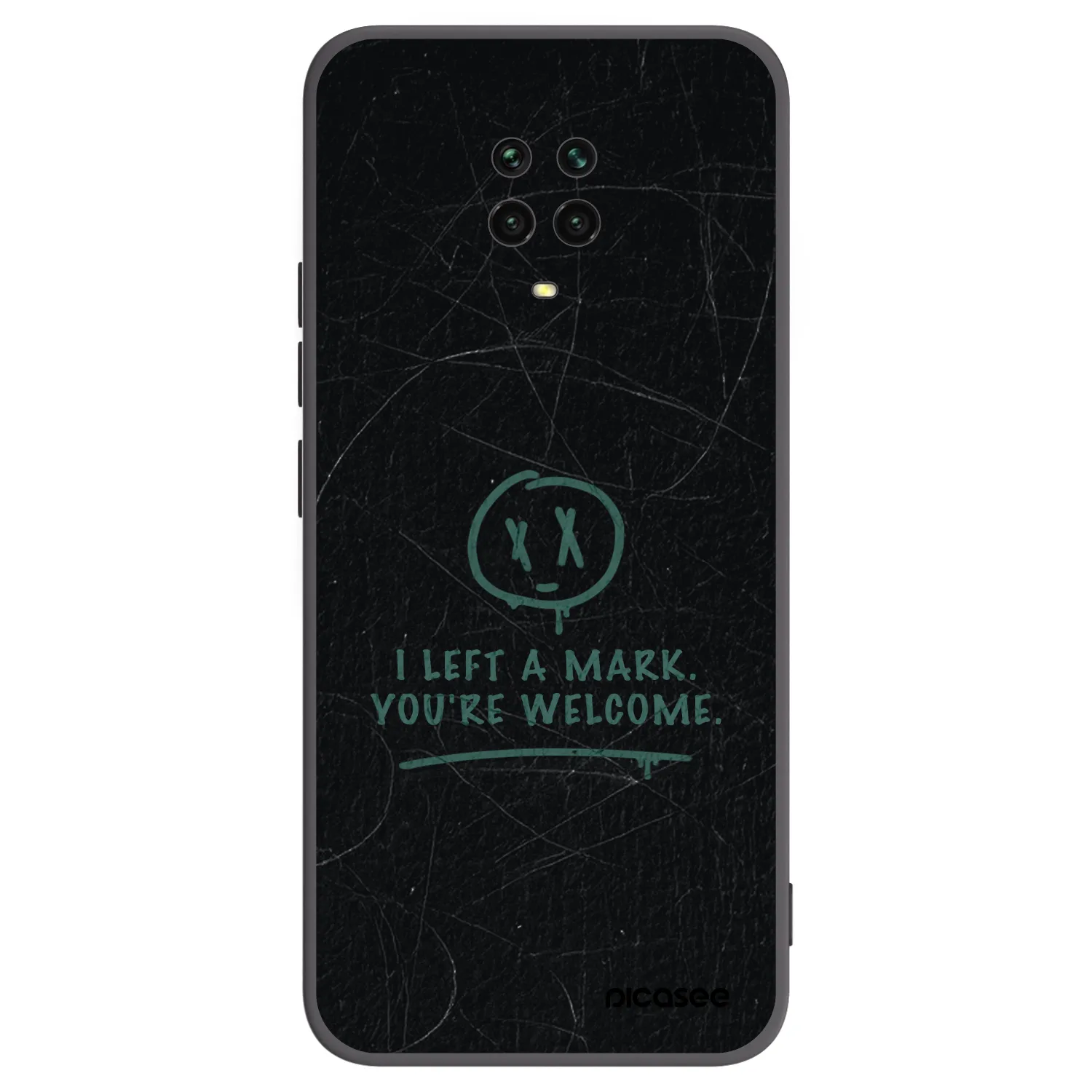 Picasee silikonski črni ovitek za Xiaomi Redmi Note 9 Pro - LEFT A MARK
