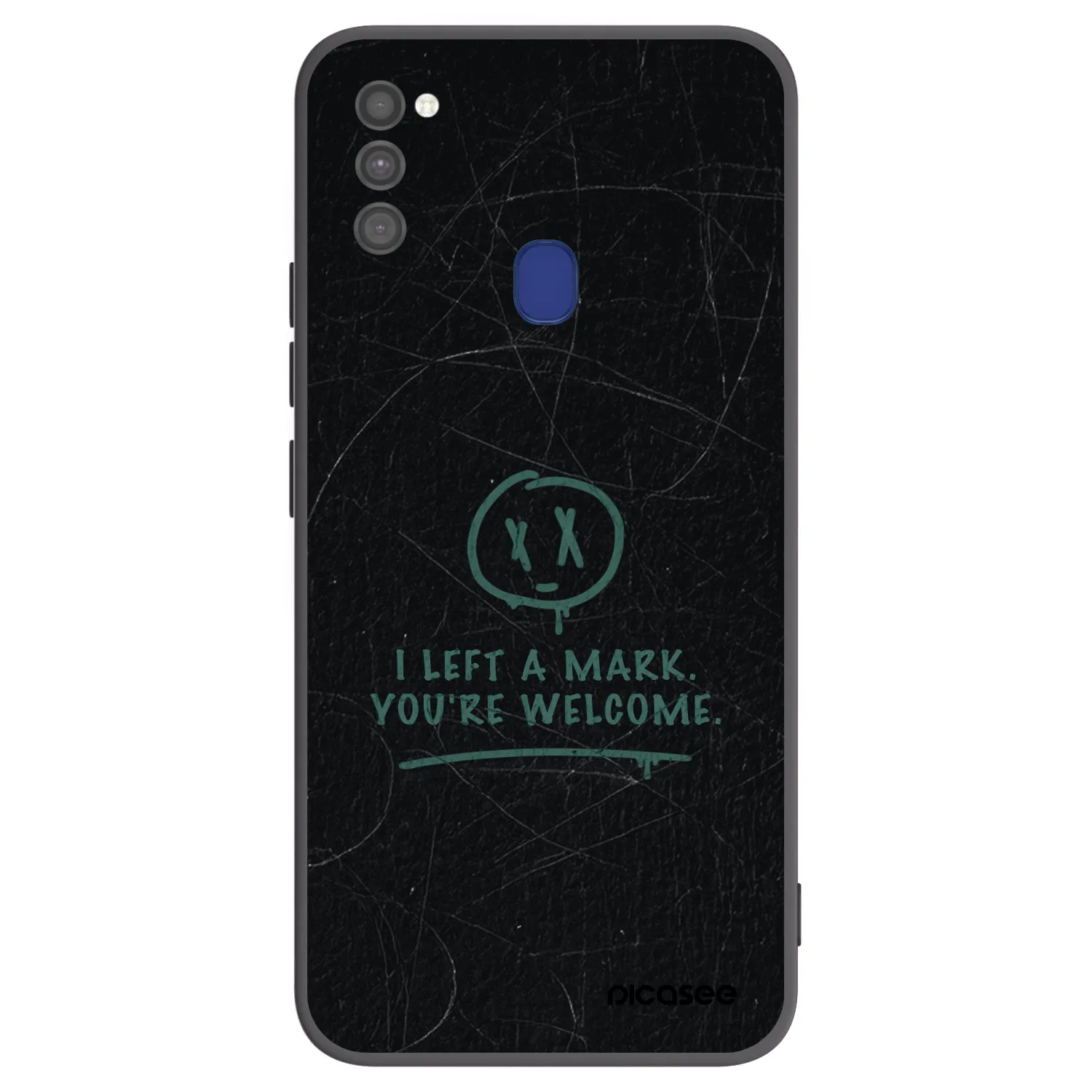 Picasee silikonski črni ovitek za Samsung Galaxy M21 M215F - LEFT A MARK