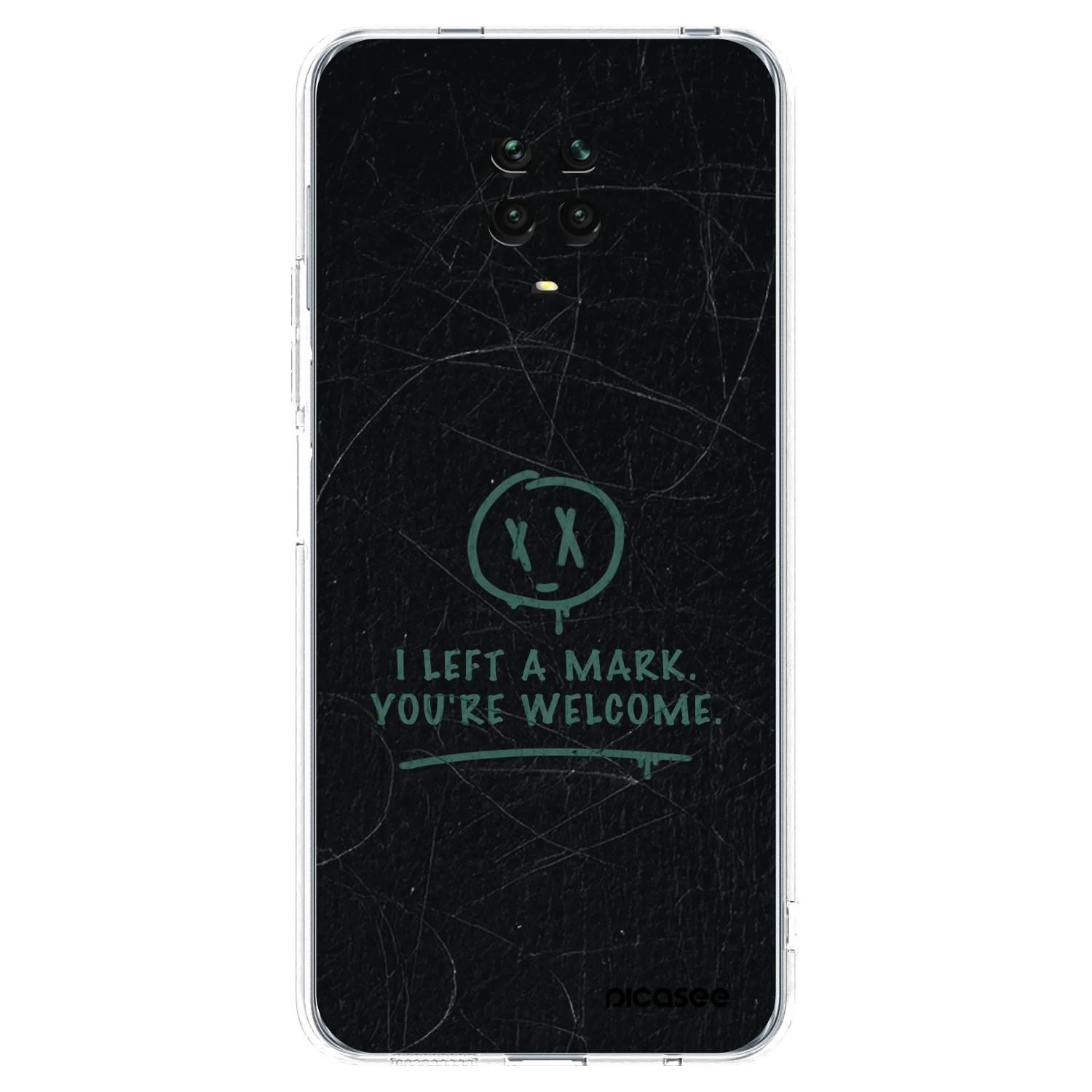 Picasee silikonski prozorni ovitek za Xiaomi Redmi Note 9S - LEFT A MARK