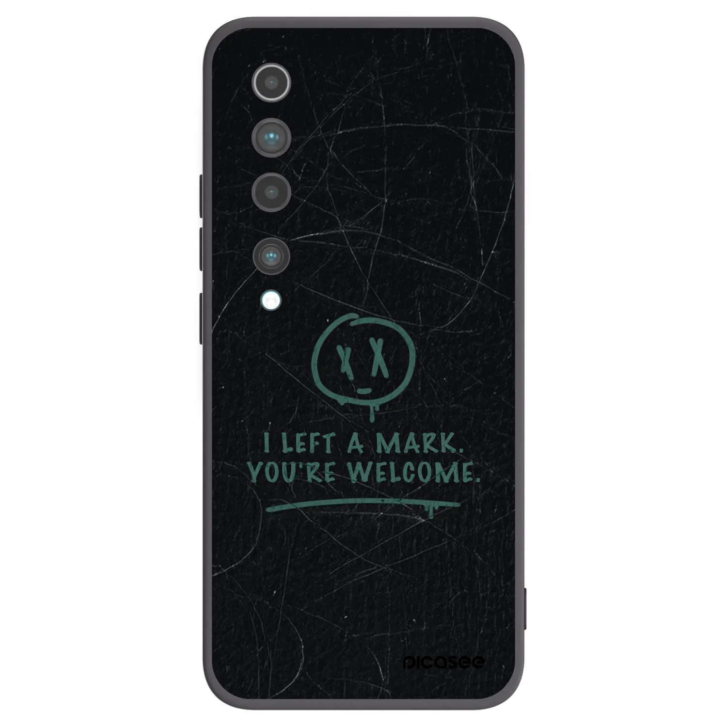 Picasee silikonski črni ovitek za Xiaomi Mi 10 - LEFT A MARK