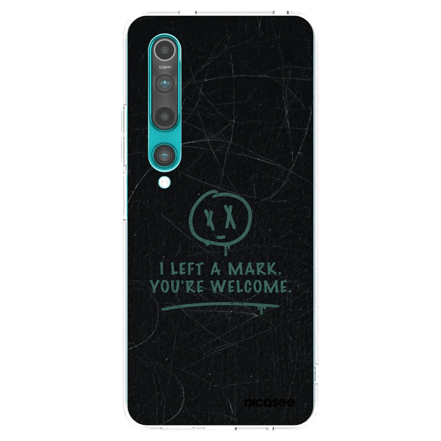 Picasee silikonski prozorni ovitek za Xiaomi Mi 10 - LEFT A MARK