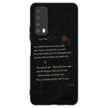 Picasee silikonski črni ovitek za Huawei P Smart 2021 - POET