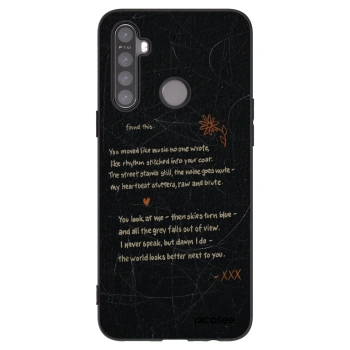 Picasee silikonski črni ovitek za Realme 6i - POET