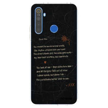 Picasee silikonski prozorni ovitek za Realme 5 - POET