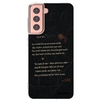 Picasee silikonski prozorni ovitek za Samsung Galaxy S21 5G G991B - POET