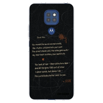 Picasee silikonski prozorni ovitek za Motorola Moto G9 Play - POET