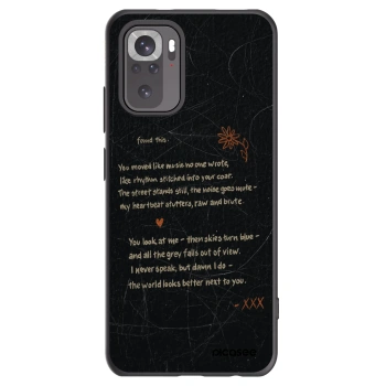 Picasee silikonski črni ovitek za Xiaomi Redmi Note 10 - POET