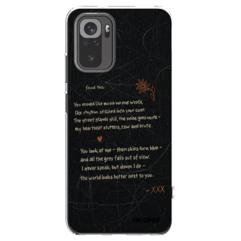 Picasee silikonski prozorni ovitek za Xiaomi Redmi Note 10S - POET