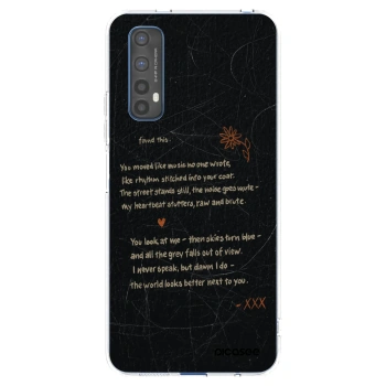 Picasee silikonski prozorni ovitek za Realme 7 - POET