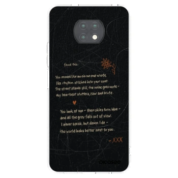 Picasee silikonski prozorni ovitek za Xiaomi Redmi Note 9T - POET