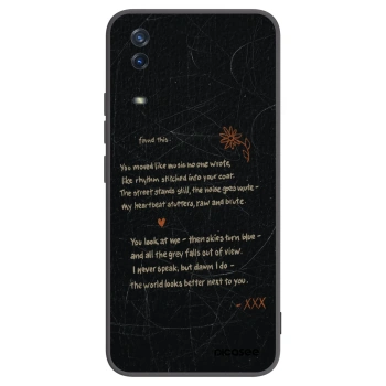 Picasee silikonski črni ovitek za Vivo Y11s - POET